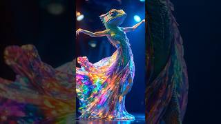 A Woman Fuses with A Chameleon on AGT americagottalent agt magic talent shorts [upl. by Moreen332]