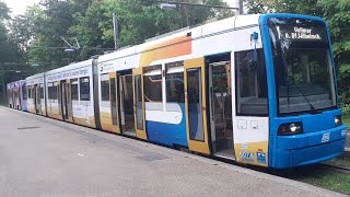 Straßenbahnmitfahrt Straßenbahn Kassel Linie 1 von Vellmar Nord nach Bergpark Wilhelmshöhe Teil 2 [upl. by Sldney]