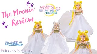 Moonie Review Sailor Moon Eternal Princess Serenity vs Museum Princess Serenity Doll [upl. by Helbon678]