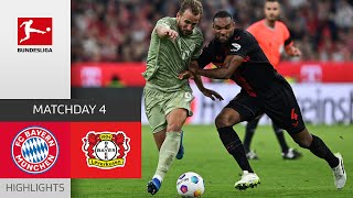 Pure Drama In Absolute Top Match  FC Bayern  Leverkusen  Highlights  MD 4 – Bundesliga [upl. by Siravrat]