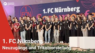 Sommerfest beim 1 FC Nürnberg Neuzugänge und Trikotvorstellung [upl. by Townie313]