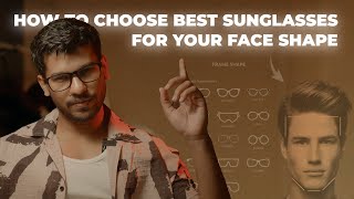 FIND YOUR PERFECT MATCH HOW TO CHOOSE SUNGLASSES FOR YOUR FACE SHAPE  INDIAN MEN  IN HINDI [upl. by Ahsikahs]