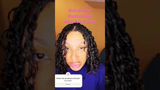 Mini twist tutorial trying out PhilipKingsleyHair  ourxhair  and KissColorsAndCare [upl. by Cheria]