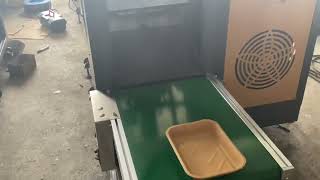 paperboard trays manufacturer using JBZ600 to making pressed tray bowls for dual ovenable pacakging [upl. by Notnirt193]