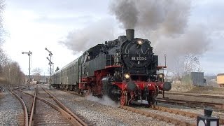 86 13333 Fotozug auf dem Markersbacher Viadukt [upl. by Shurlocke479]