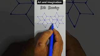 Flower drawing using dots shorts reels [upl. by Earased]