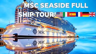 MSC SEASIDE Updated Ship Tour  September 2024 [upl. by Ranie]