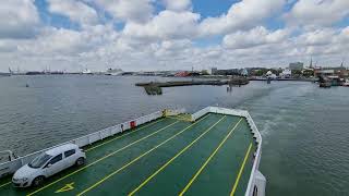 Red Funnel Red Osprey leaving Southampton [upl. by Auot869]