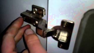 Removing Cabinet Door with Cheap Hinges [upl. by Grannias719]