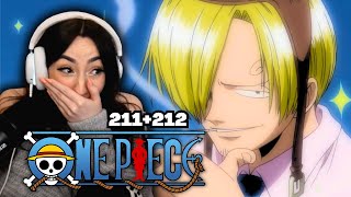 I LOVE ZORO AND SANJI  One Piece Episode 211 amp 212 Reaction [upl. by Attenyw]