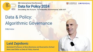 Exploring Algorithmic Governance  Insights from Leid Zejnilović [upl. by Svirad]