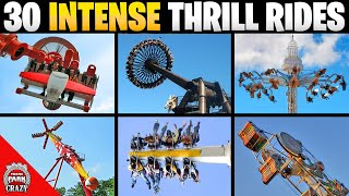 Top 30 Most INTENSE Thrill Rides on Earth  INSANE [upl. by Areht]