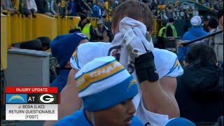 Joey Bosa Suffers Serious Foot Injury vs Packers Carted Off amp Emotional [upl. by Aleac]