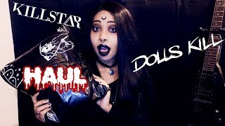 TRY ON KILLSTAR amp DOLLSKILL HAUL Goth amp Alternative Haul [upl. by Hcirdla]