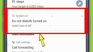 Samsung Phone  Do not disturb turned on  Until I turn it off System UI [upl. by Ednihek786]