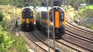 Trains at Linslade Tunnel WCML [upl. by Lledniw]