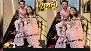 Alia Bhatt Ranbir raha kapoor Diwali at two homes first time Raha kapoor birthday celebration [upl. by Nnayelsel]