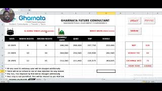 UMRAH CALCULATOR GHARNATA PHALIA [upl. by Laerol241]