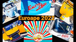 EuroApe 2022 Cuneo  In Vespa al raduno Ape Europeo [upl. by Htiek]