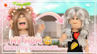 My MOM Does my VOICEOVER in Bloxburg 😳💗  auvelva [upl. by Moscow]