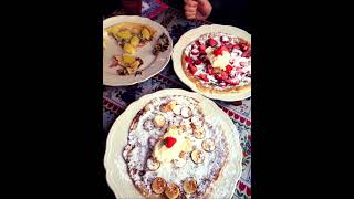 Welke pannenkoek vind je het lekkerst Which Dutch pancake you like the mostculture foodie food [upl. by Llerut212]