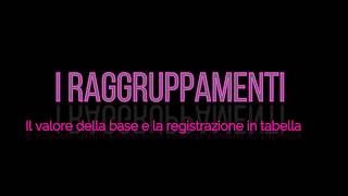 Raggruppamenti LE BASI [upl. by Merrilee]