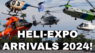 Biggest Flyin of the year Helicopter arrivals HeliExpo Day 1 amp 2 [upl. by Cale]