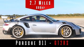 2018 Porsche 911 GT2 RS Top Speed Test [upl. by Obnukotalo713]