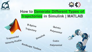 How to Generate Different Types of Robot Trajectories in Simulink MATLAB  RST  Robotics [upl. by Senoj]