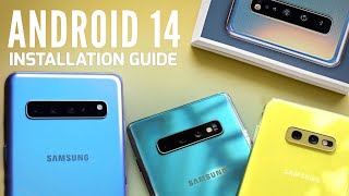 Install Android 14 One UI 6 on Galaxy S10  S10  S10E  S10 5G [upl. by Savvas880]