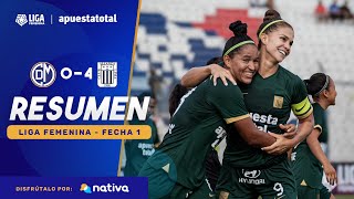 ⚽ D MUNICIPAL 04 ALIANZA LIMA  RESUMEN  LIGA FEMENINA 2024  FECHA 1 [upl. by Aehs]