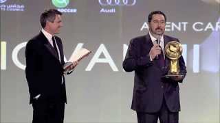 Globe Soccer Awards 2013  Agent Career Award Giovanni Branchini [upl. by Ailemac222]