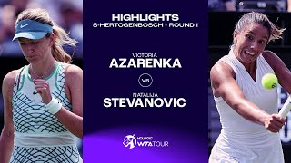 Victoria Azarenka vs Natalija Stevanovic  2023 sHertogenbosch Round 1  WTA Match Highlights [upl. by Bosch225]