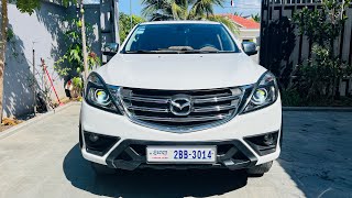 របៀបមើលឡាន Mazda BT50 Pickup កាត់ត ក្រឡាប់ កែចង្កូតពីស្តាំមកឆ្វេង [upl. by Champagne]