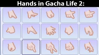 Hands in Gacha Life VS Hands in Gacha Club VS Hands in Gacha Life 2 😰 [upl. by Og]