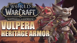 Vulpera Heritage Armor  In Game Preview  Battle for Azeroth [upl. by Adrienne]