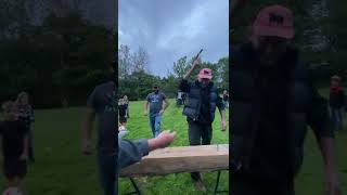 Workers Play a Thrilling Game With Hammer and Nail [upl. by Benge]