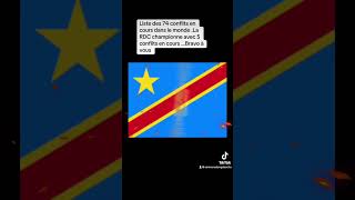 Liste des 74 conflits actuels dans le monde La RDC championne avec 5 conflits [upl. by Ijuy710]