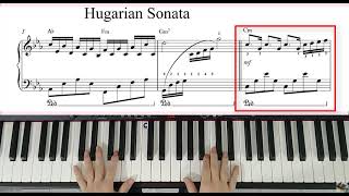 How to play Hungarian Sonata  Hướng dẫn Hungarian Sonata  free sheet [upl. by Sitoeht]