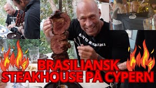 BRASILIANSK STEAKHOUSE ALL YOU CAN EAT  RAKT TE MUSKLERNA 💪🏻🔥 [upl. by Aelem]