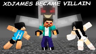 MONSTER SCHOOL XDJAMES BECAME VILLAN  HEEKO AND HAIKO  MINECRAFT ANIMATON [upl. by Lammaj]