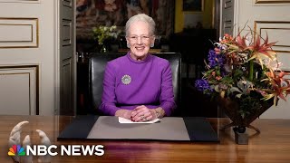 Denmark’s Queen Margrethe II announces she will abdicate the throne [upl. by Refinnej]