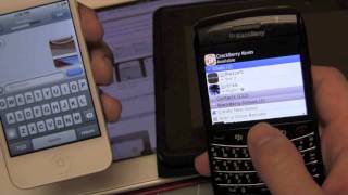 iOS 5 iMessages vs BlackBerry BBM [upl. by Ecarg20]