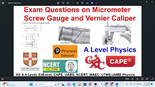 Questions on Micrometer Screw Gauge and Vernier Caliper [upl. by Eldorado]