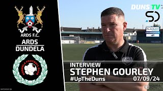 Stephen Gourley Post Match Interview  Ards Vs Dundela  7th September 2024 [upl. by Hearn]