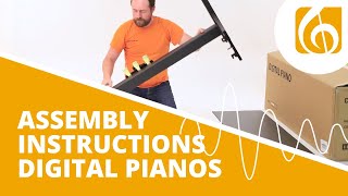 Assembly instructions for digital pianos [upl. by Theis]