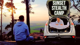 SOLO Stealth Camping In My Car  Nesscliffe Shropshire UK [upl. by Kcoj]