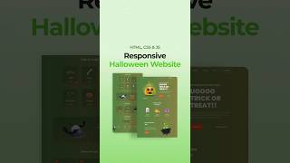 Responsive Halloween Website HTML CSS JavaScript [upl. by Fleurette]