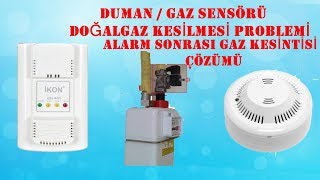 Duman Alarmı Sonrasi Gaz Kesilmesi Sorunu ve Çözümü Gaz Dedektörü Gaz Kesilmesi [upl. by Nyvrem396]