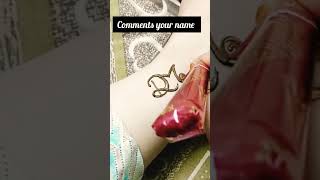 Letters design mehendi letters design viralvideo ytshorts shorts [upl. by Eigger]